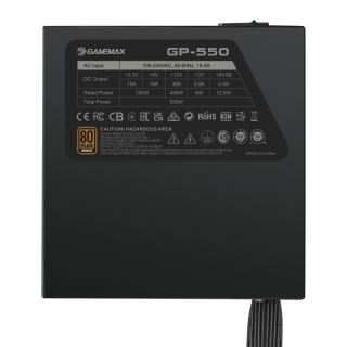 GameMax GP-550 Power Supply 14CM Fan 80 Plus Bronze PSUs