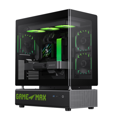 Dual Chamber PC Case | Next-Gen Cooling & Cable Management | GAMEMAX