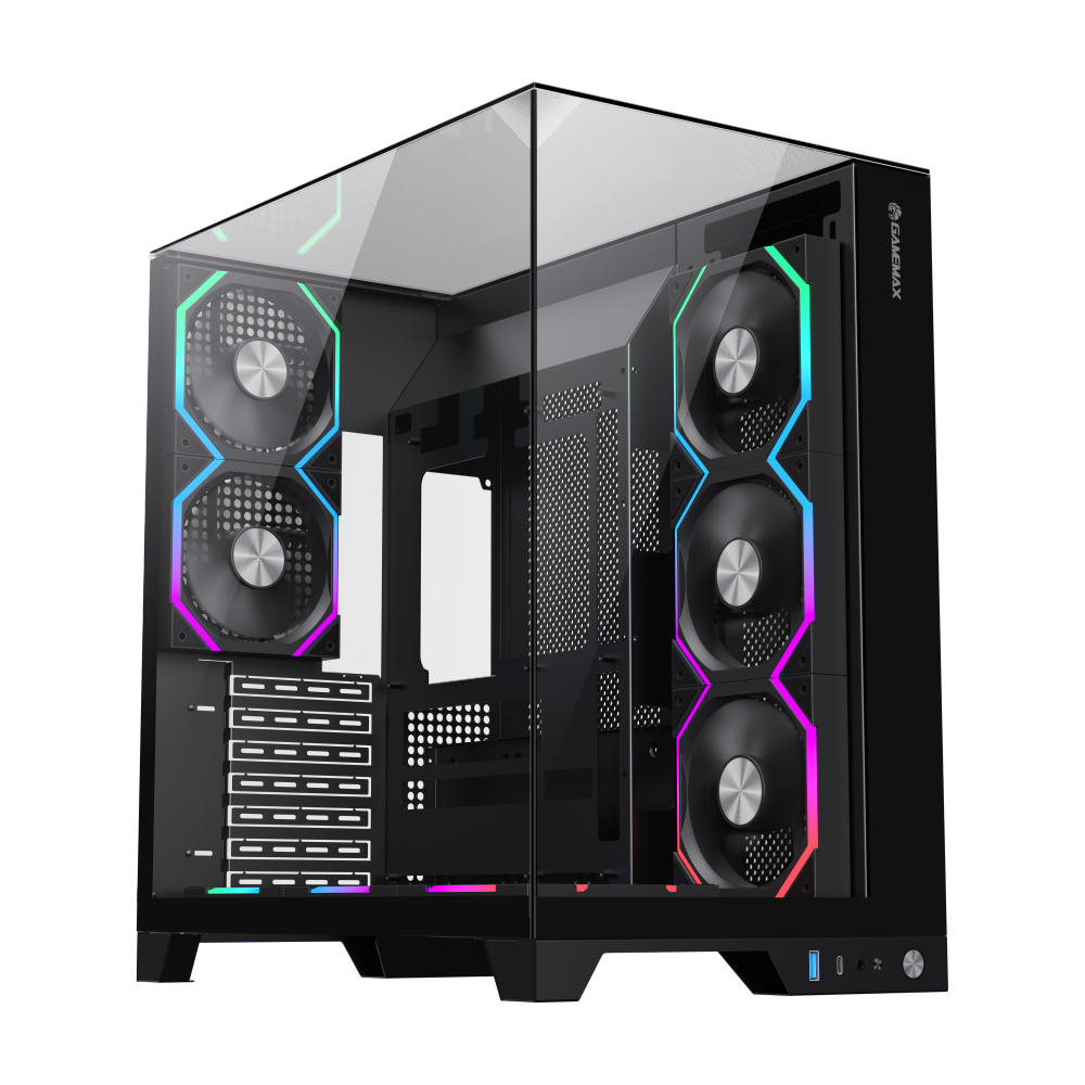 Infinity Pro BK-Tempered Glass PC Case | GAMEMAX