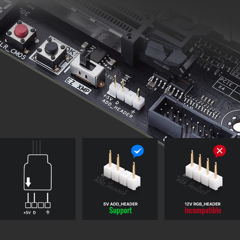 5V 3PIN MALE AND FEMALE CONNECTOR