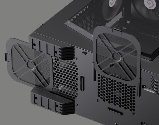 Bottom Removable slide dust filter