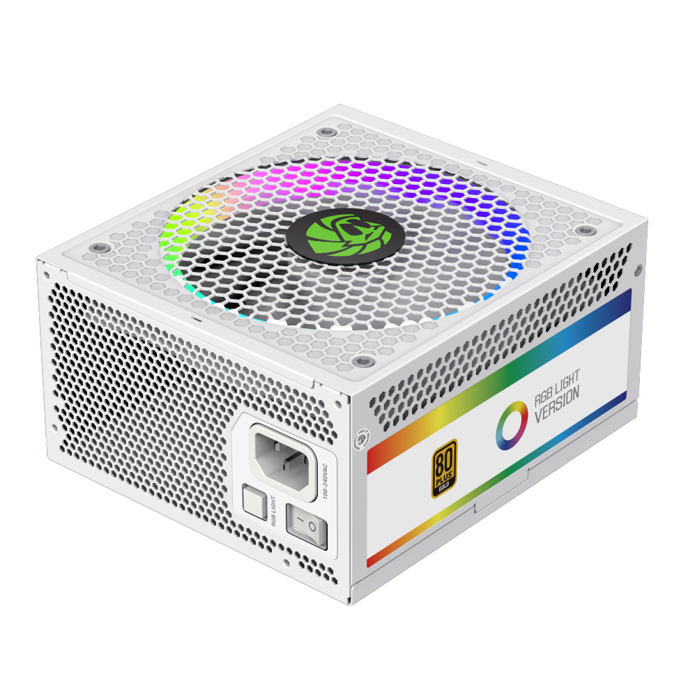 Psu Pc Led PC Power Supply 1050w white Fully Modular 80+ Gold Certified with RGB ...