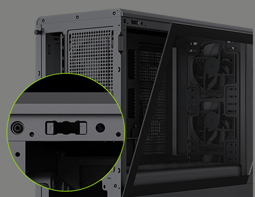 Tool-free Glass Side Panel