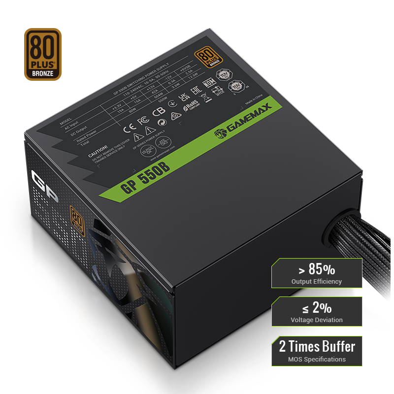 80 PLUS BRONZE CERTIFIED