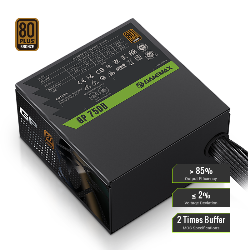 80 PLUS BRONZE CERTIFIED