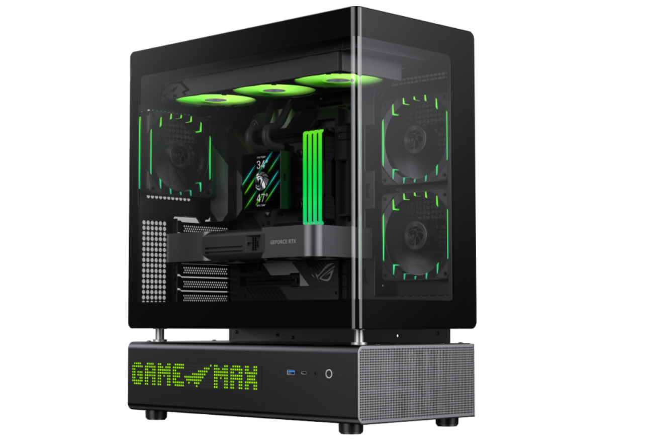 The Modular Gaming PC Case with 512-LED Screen-GAMEMAX N90