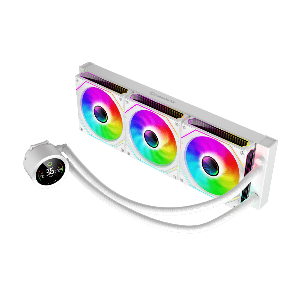 GameMax Iceburg 360 Digital White Liquid CPU Cooler  thumbnail 2